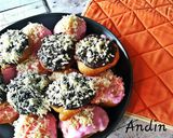 Foto langkah ke 13 dari resep Donat Kribo Coklat Keju Stroberi.