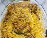 A picture of step 8 of Achari Chicken Biryani.