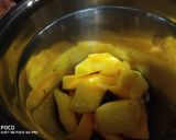 A picture of step 1 of Mango Shrikhand.