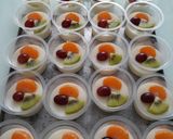 Foto langkah ke 4 dari resep Puding susu topping buah.