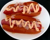 A picture of step 4 of My Filling Hot Dogs with Onion and Brioche Bun.