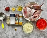 A picture of step 1 of Sea bream fish stew.