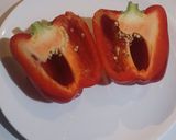 รูปขั้นตอนการทำที่ 1 ของ พริกหวานยัดไส้หน้าชีส