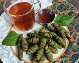 A picture of step 11 of Palak Aata Namkin.