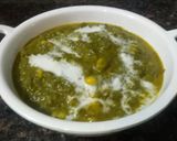 A picture of step 7 of Restaurant style paalak sweet corn. .