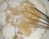 A picture of step 2 of Chicken veg muffins.