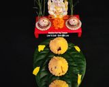 A picture of step 4 of Shahi Kesariya Coconut Mawa Modak.