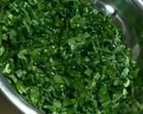A picture of step 1 of Spinach & potatoes dry curry (sabji).