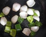 A picture of step 1 of Chili Paneer.