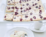A picture of step 3 of White Chocolate Raspberry Squares.