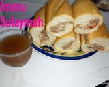 A picture of step 5 of Turkish bread Sandwich.