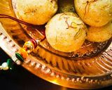 A picture of step 5 of Rawa Laddu.