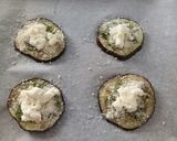 A picture of step 3 of Aubergine and pesto stack.
