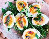 A picture of step 6 of Boiled egg with anchovies.