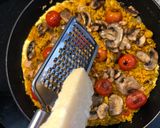 Foto del paso 7 de la receta Frittata de arroz con atún y champiñones