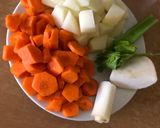 Foto del paso 1 de la receta: Cocido básico sin carne (ideal para vegetarianos)