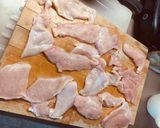 Sajtos-tejszínes csirkemell zöldséges rizzsel, salátával recept fázis 3 fotója