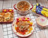 Hình bước làm 6 của món Cơm nhà rực rỡ sắc đỏ