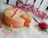 Foto langkah ke 4 dari resep Steamed Strawberry Ombre Cake (Gluten Free) #maree.