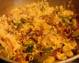 A picture of step 7 of Brinjal masala biryani (vangi Bath in kannada).