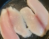 A picture of step 1 of Pan fried Nile fillets.