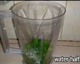 A picture of step 2 of Mint margarita.