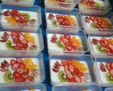 Foto langkah ke 4 dari resep Puding Buah.