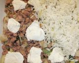 Foto del paso 4 de la receta Fuente de arroz basmati y carne de salchichas
