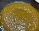 A picture of step 5 of Pennette with Pancetta, Yellow Cherry Tomato Sauce, and Pecorino (Fake Carbonara).