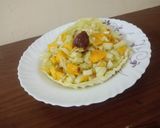 A picture of step 1 of Cabbage Bowl Veg Fruit Salad.