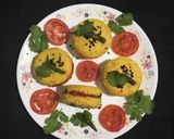 A picture of step 6 of Disc Dhokla Sandwich.