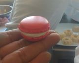 Foto del paso 8 de la receta: Macarons rellenos de frosting de queso de cabra