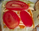 A picture of step 3 of Egg Benjo Sandwich 🥪.