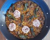 Foto del paso 12 de la receta Arroz seco de pies de cerdo, alcachofas y pimientos del padrón
