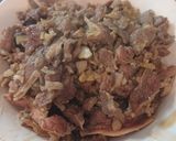 Hình bước làm 2 của món Ngồng su hào xào thịt bò