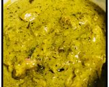 A picture of step 3 of Green chicken with gravy.