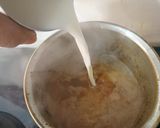 A picture of step 1 of Jaggery tea.