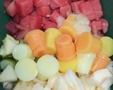 Gambar langkah 2 resipi Cocktail buah.