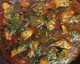 A picture of step 6 of Lockdown chicken curry.