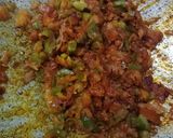 A picture of step 4 of Masala pav.