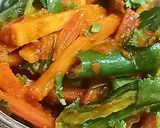 A picture of step 4 of Instant Carrot Achar.