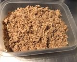 Une image de l'étape 6 de Chapon haché aux poivrons rouges et pesto.