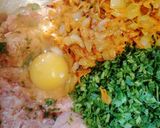 Фото кроку 2 до Мясные гнезда с сыром.