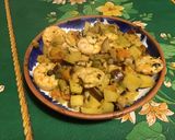 Une image de l'étape 15 de Gambas géantes à l'ananas, aubergine et tomates cerises.
