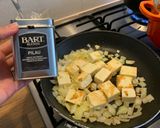 A picture of step 1 of Speedy saag paneer.
