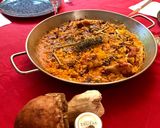 Foto del paso 7 de la receta: Arroz campero de pollo,boletus, trigueros y ajetes con trufa