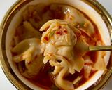 Foto langkah ke 10 dari resep Pangsit Ayam Kuah Pedas.