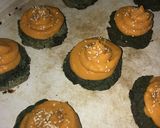 Foto del paso 8 de la receta: Cupcakes de espinaca frosting de calabaza y semillas. Rellenos de queso portsalut. (Receta light)