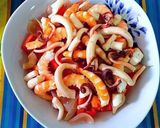Foto del paso 11 de la receta Salpicón de pulpitos y langostinos con chimichurri de pimientos