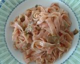 Foto del passaggio 10 della ricetta Tagliatelle alle barbabietole con carciofi,asparagi e melanzane